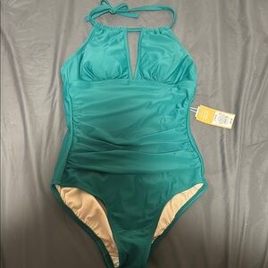 Teal One Piece Swimsuit
